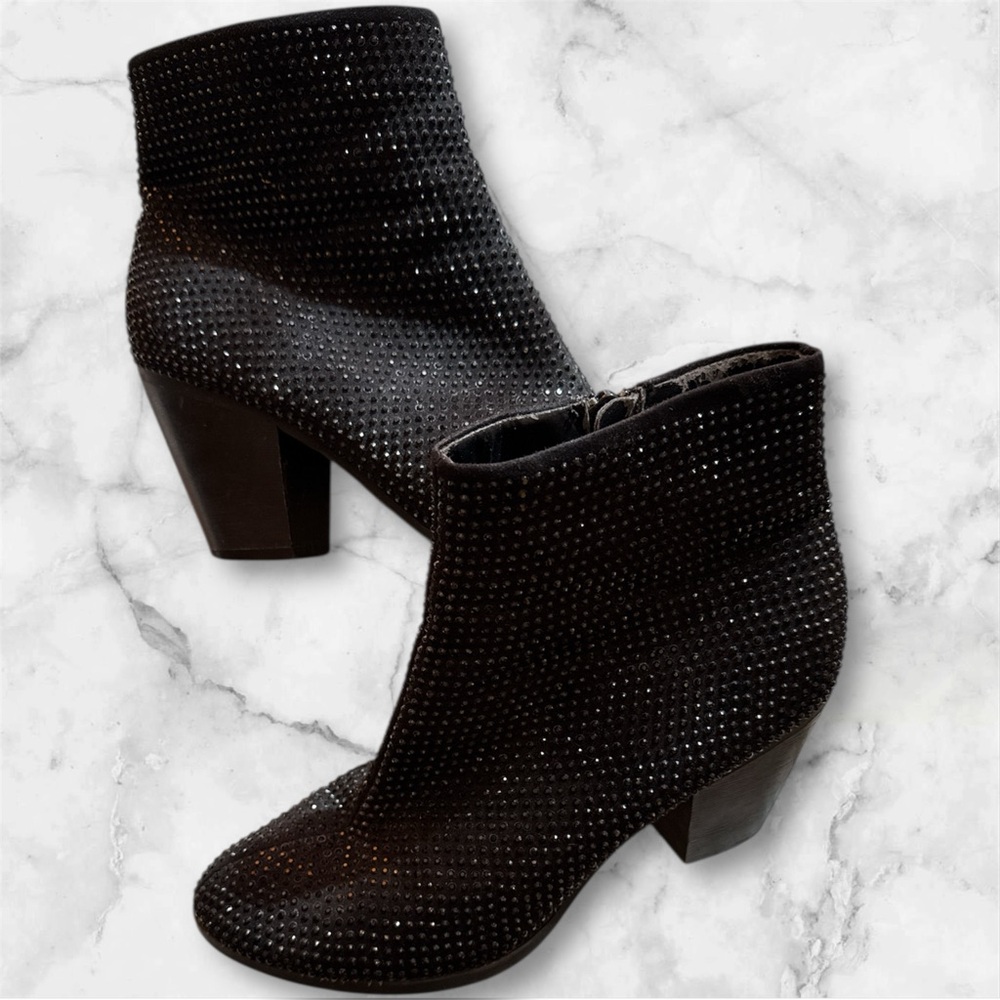 Rock & Republic Black Studded Ankle Booties Women’s Size 8